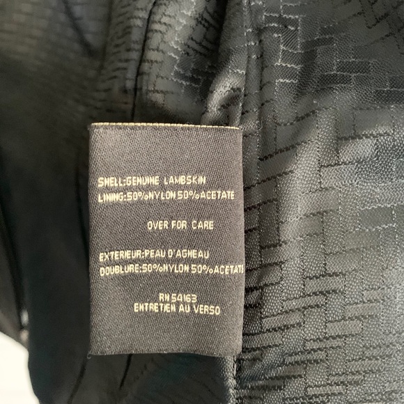 Cole Haan Wing Collar Leather Jacket - Picture 8 of 16